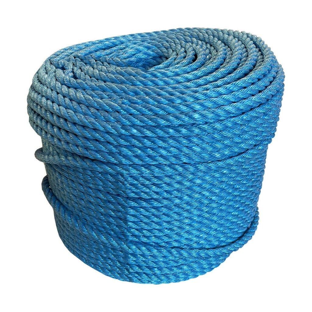 220m Coil Blue Polypropylene Rope