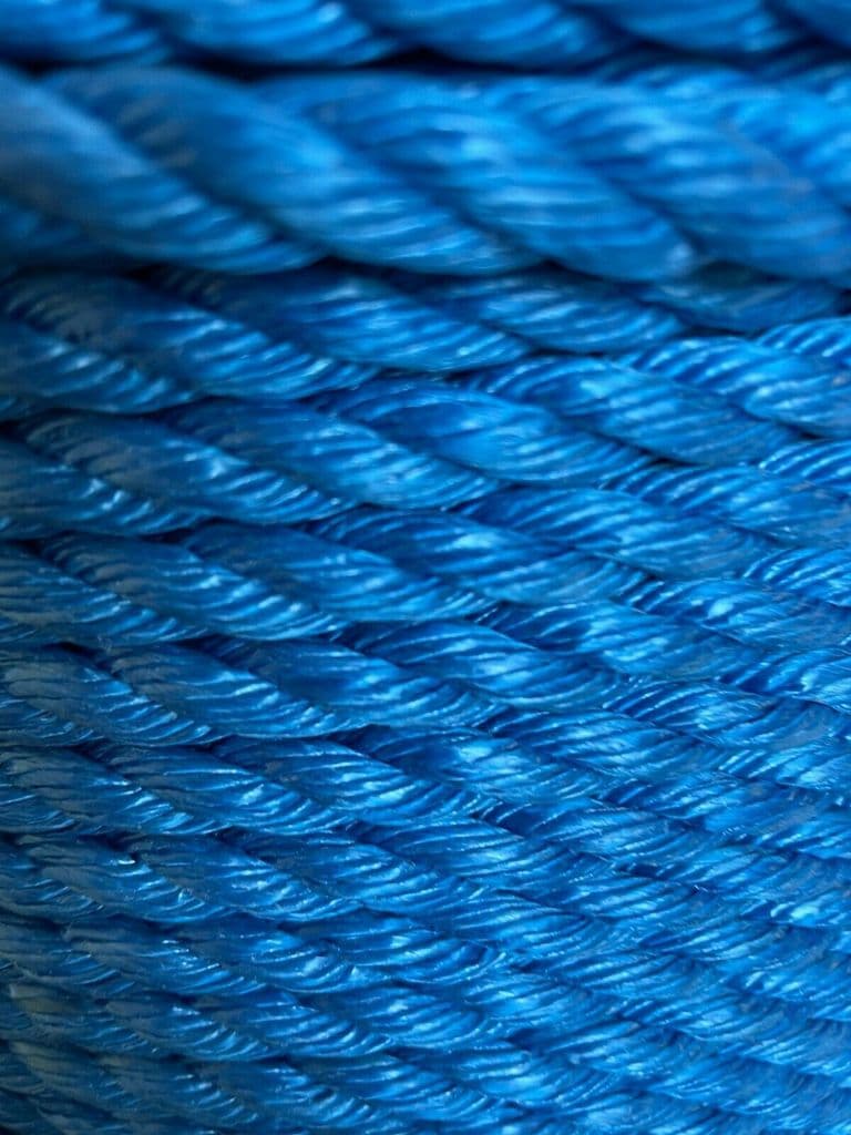 220m Coil Blue Polypropylene Rope