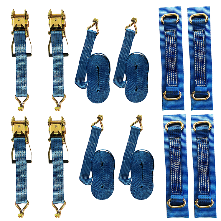 50MM WHEEL STRAP WITH 4M RATCHET LASHING - (4 PACK) RECOVERY KIT - PGS Supplies 21 Ltd
