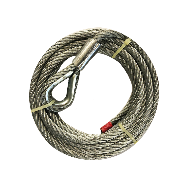 9MM GALVANISED SCAFFOLD LASHING WIRE ASSEMBLY - THIMBLE ONE END & FUSED TAPERED OTHER END - PGS Supplies 21 Ltd