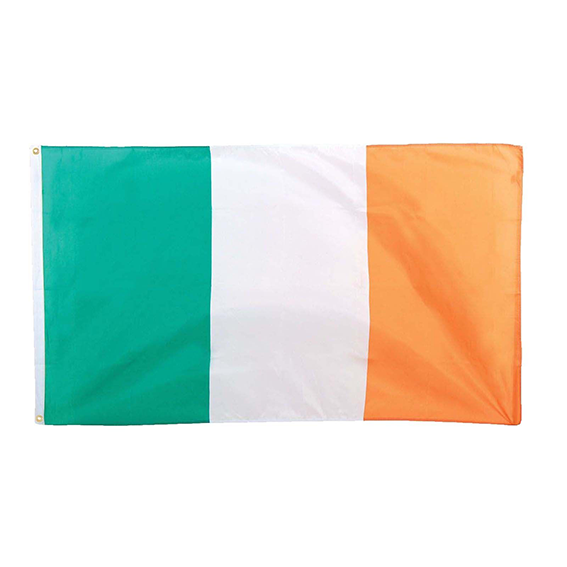 5FT X 3FT POLYESTER IRELAND FLAG - PGS Supplies 21 Ltd