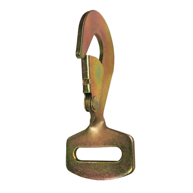 TWISTED SNAP HOOK - 50MM WEBBING/STRAP FITTING 5000KG CAPACITY - PGS Supplies 21 Ltd
