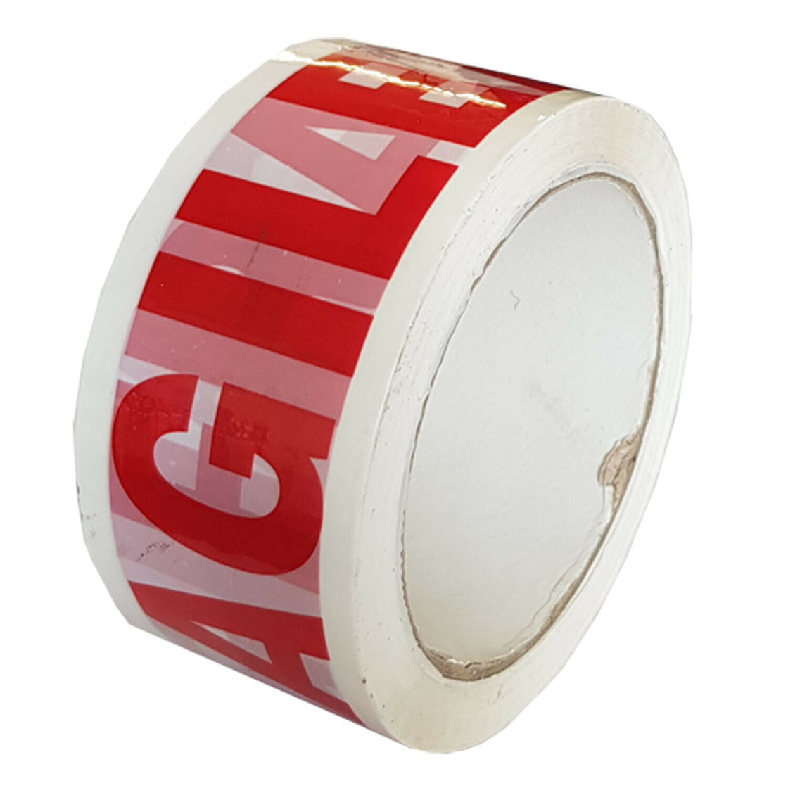 PACK OF 6 RED & WHITE FRAGILE PRINT PACKING TAPE - PGS Supplies 21 Ltd