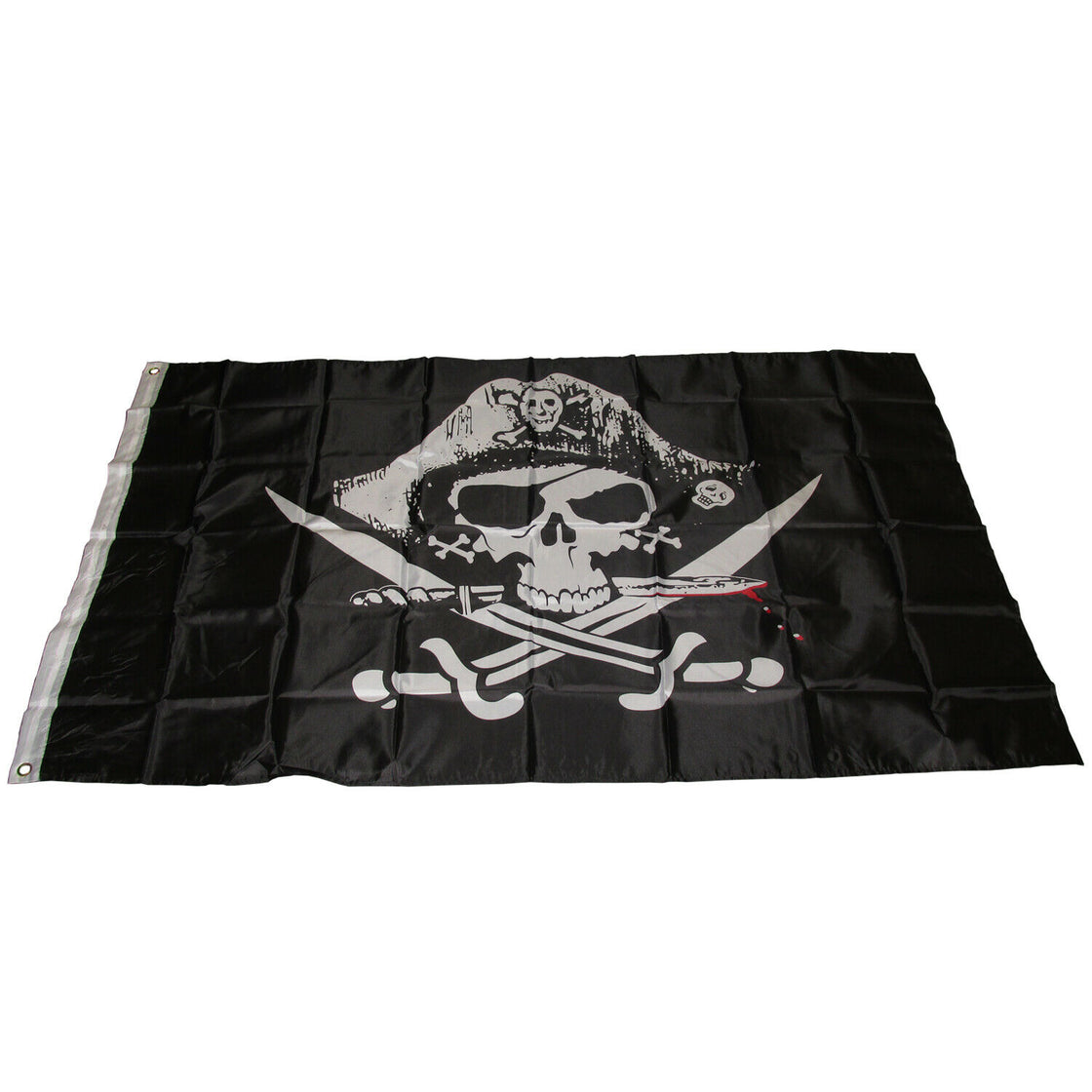 5FT X 3FT POLYESTER PIRATE FLAG - PGS Supplies 21 Ltd