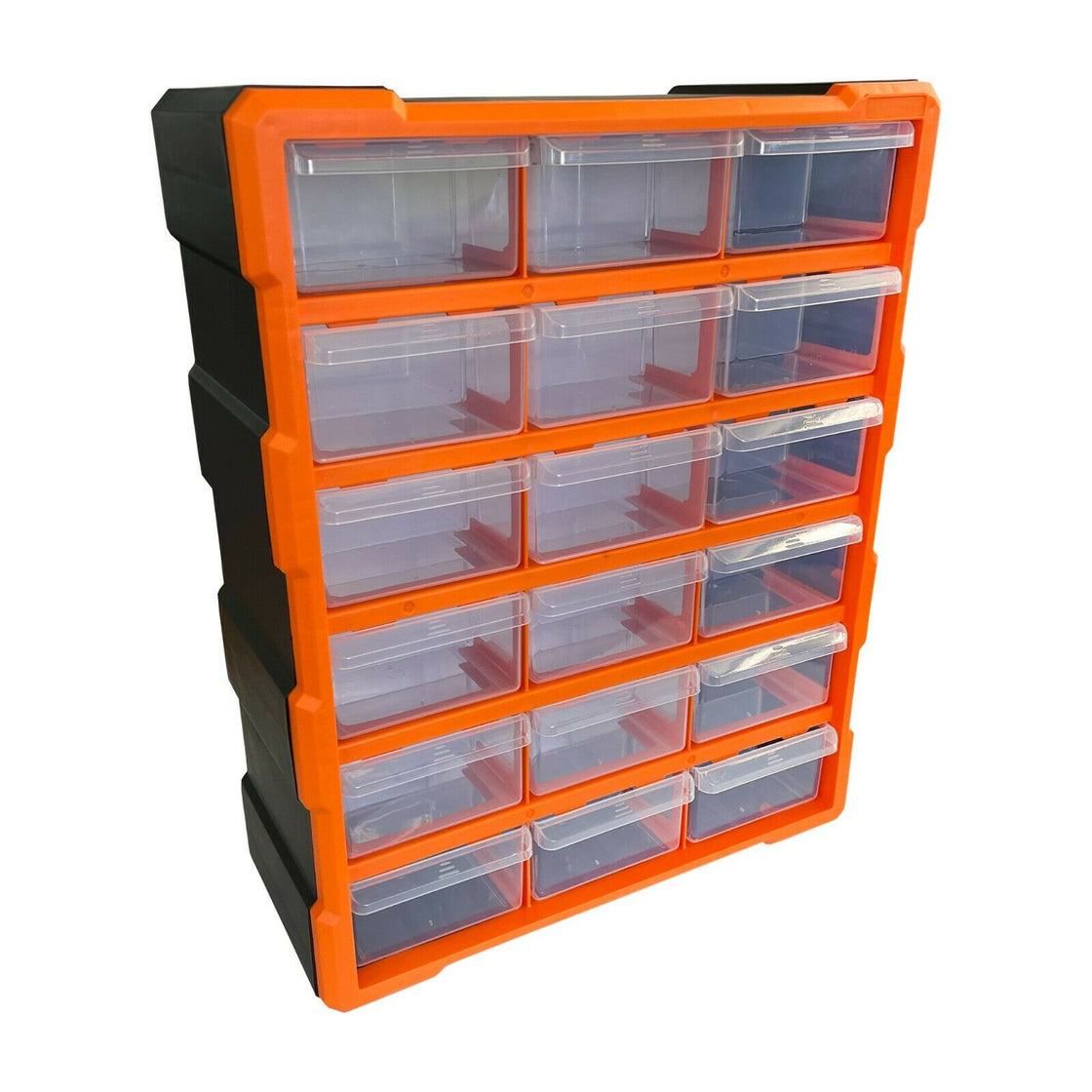 LARGE PLASTIC STORAGE DISPLAY UNIT WITH CLEAR DRAWERS - PGS Supplies 21 Ltd